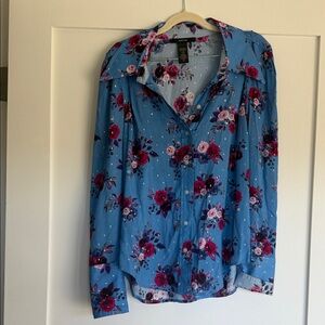 Smythe Blue Floral Button Down Shirt